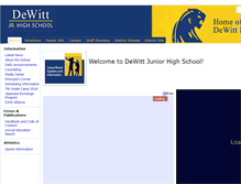Tablet Screenshot of djh.dewittschools.net