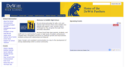 Desktop Screenshot of dhs.dewittschools.net