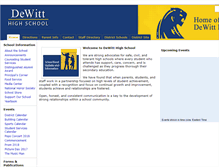 Tablet Screenshot of dhs.dewittschools.net